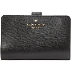 Kate Spade Madison Medium Compact Bifold Wallet (blk)